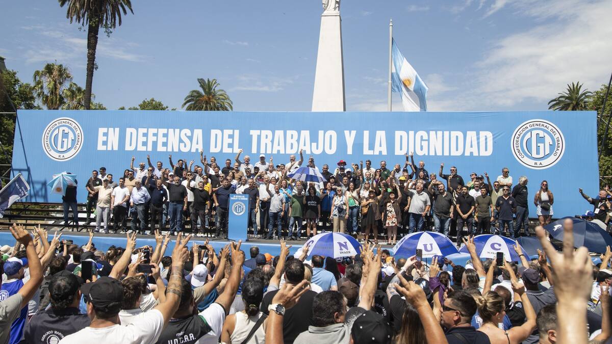 Movilización de la CGT.