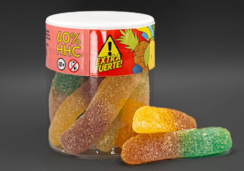 La AESAN ordenó retirar las gomitas Brandin´s HHC Gummies 60% HHC. Foto: AESAN