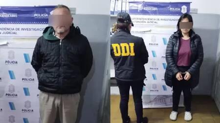 Detención de los padres. Foto: Policía