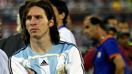 Lionel Messi en la Copa América 2007. Foto: X @PlanoDeportivo.