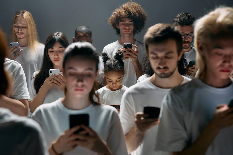 Adicción al celular. Foto: Pexels.