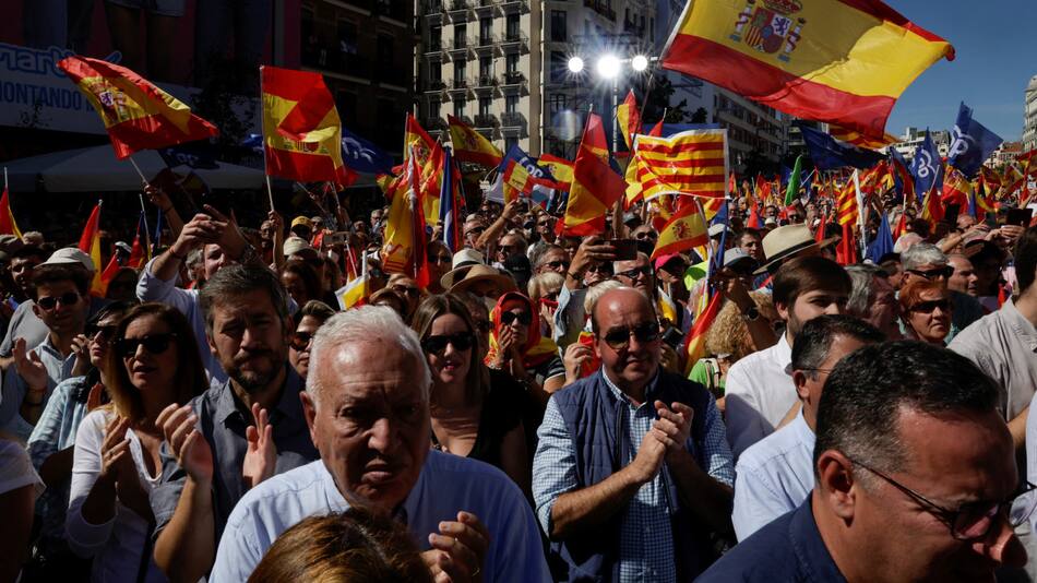 Movilización del PP en España. Foto: Reuters.