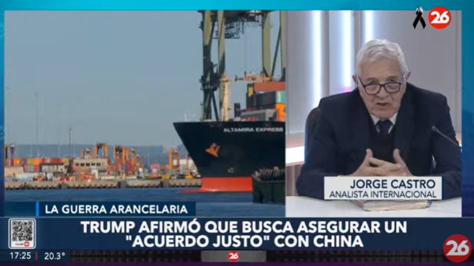 Jorge Castro sobre la guerra comercial entre China y Estados Unidos. Foto: Captura de video.