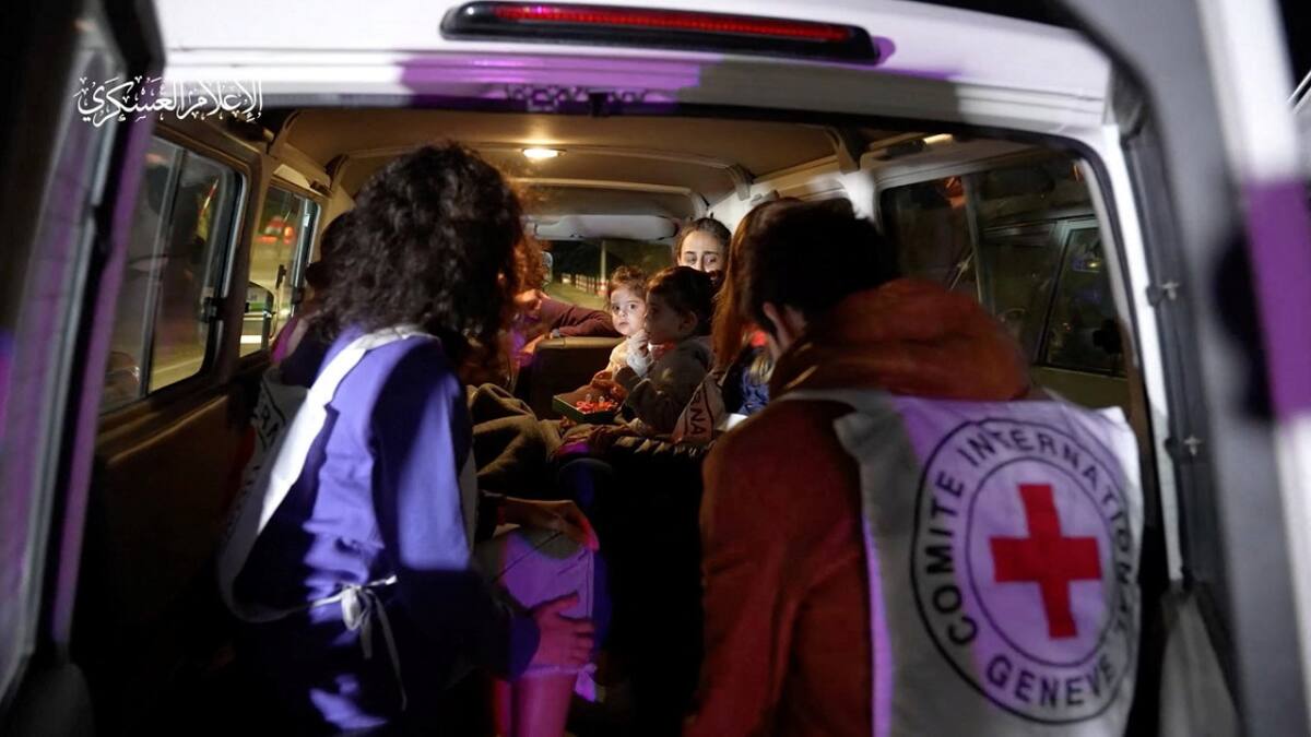 Las rehenes argentinas liberadas por Hamás. Foto: Reuters.