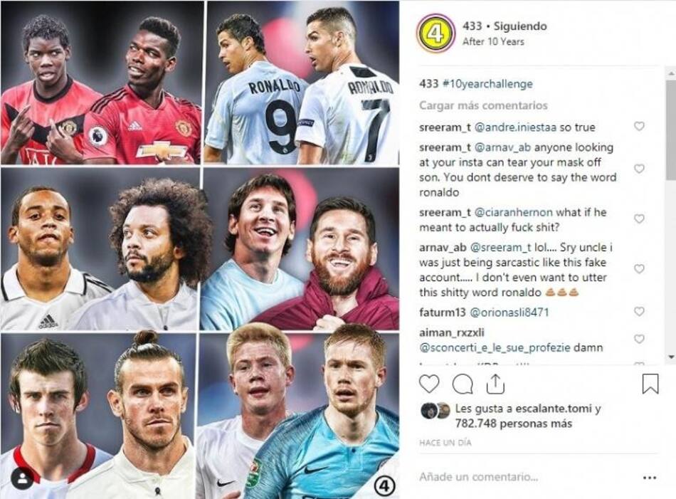 10 years challenge - Deportes