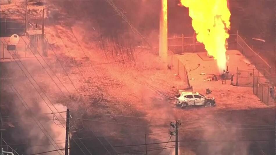 Explosión de la planta química de La Porte, Texas. Foto: Reuters.