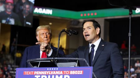 Marco Rubio y Donald Trump. Foto: Reuters.