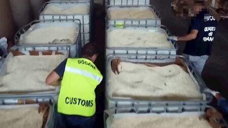 Droga incautada en Italia