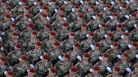 Preparativos día de la victoria, Rusia. Foto: EFE.