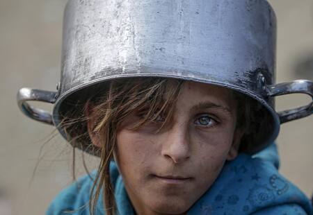 Hambruna en Gaza. Foto: EFE