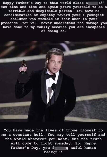 Las palabras del hijo de Brad Pitt. Foto: @Pax Jolie-Pitt