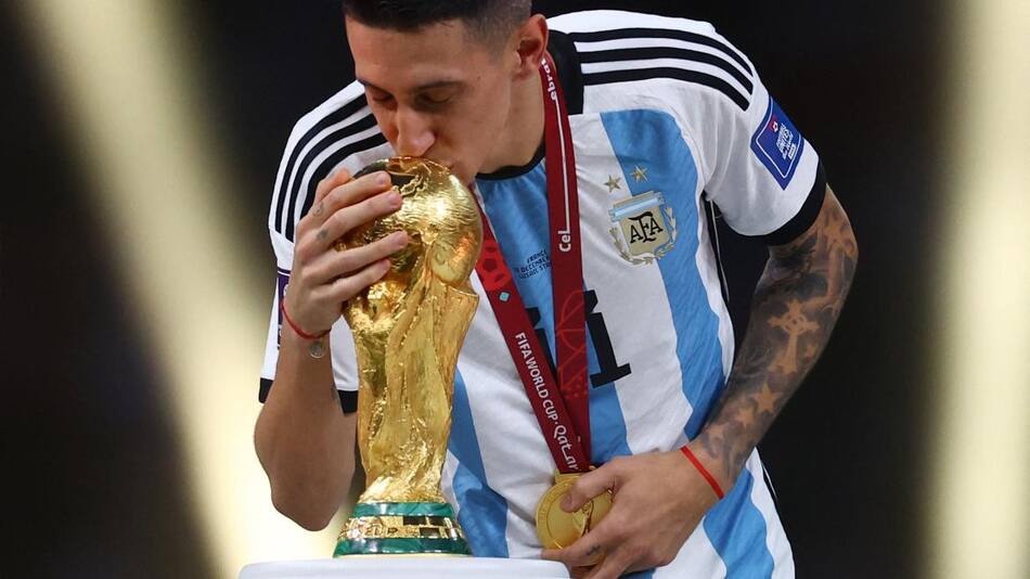 Ángel Di María; Mundial de Qatar 2022. Foto: Reuters.