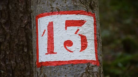 Número 13, martes 13. Foto: Unsplash.