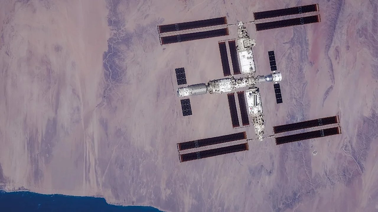 Estación Espacial china. Foto: X @SciencNews