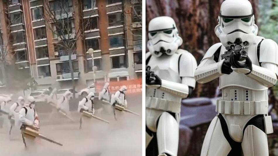 Coronavirus, China, Stormtrooper, epidemia, fumigación