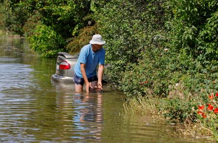Consecuencias de las inundaciones en la región de Jersón, Ucrania. Foto: Reuters.