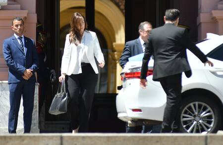 Victoria Villarruel en la reunión de Gabinete. Foto: NA
