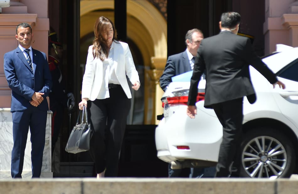 Victoria Villarruel en la reunión de Gabinete. Foto: NA
