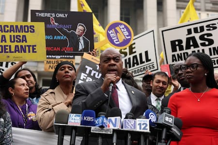 Ras Baraka, alcalde de Newark, Estados Unidos. Foto: REUTERS/Jeenah Moon.