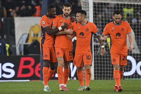 Inter de Milán venció a Lazio con gol de Lautaro Martínez. Foto: EFE.