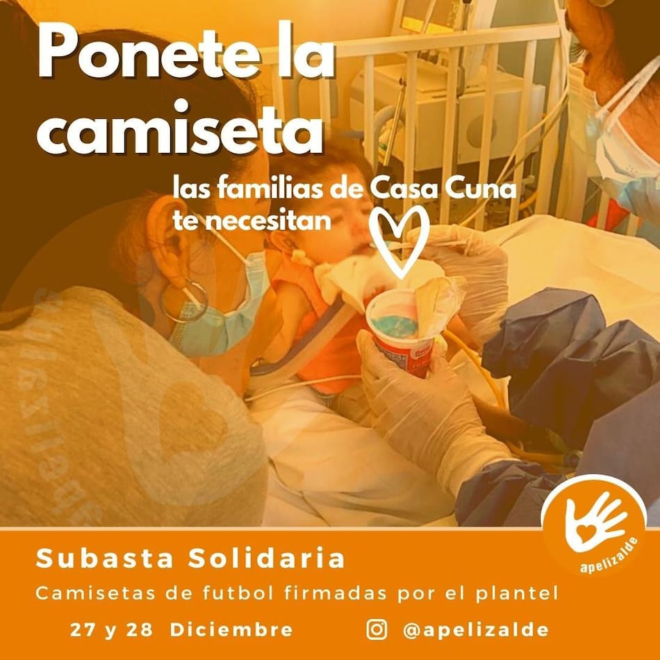 Subasta de camisetas del fútbol argentino para recaudar fondos para el Hospital de Niños