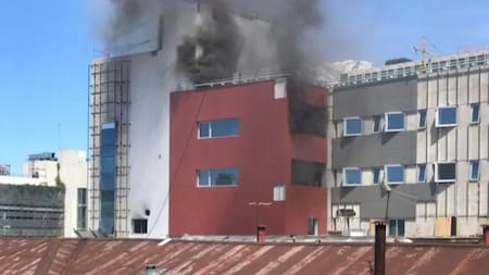 Incendio en el Hospital Italiano de Almagro, Gentileza Nicolás Molho