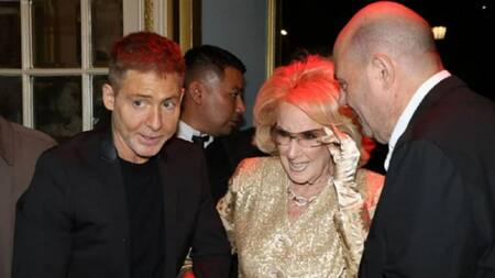 Adrián Suar y Mirtha Legrand. Foto: NA.