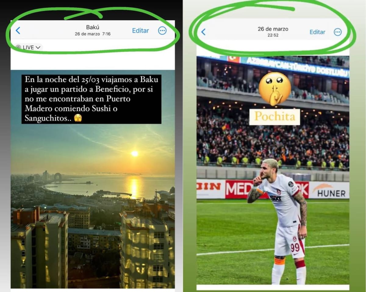 Los mensajes de Mauro Icardi. Foto: Captura de pantalla.