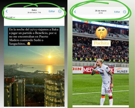 Los mensajes de Mauro Icardi. Foto: Captura de pantalla.