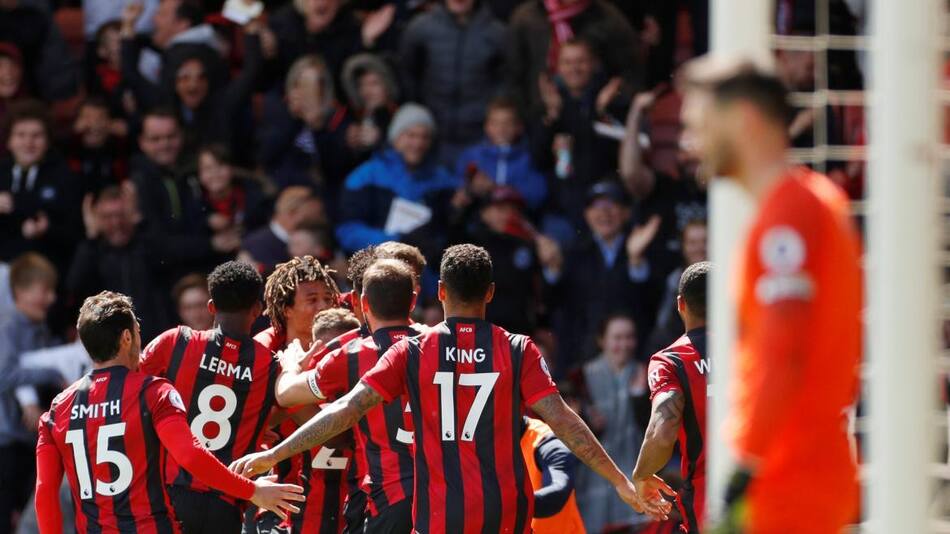 Premier League - Festejo del Bournemouth ante el Tottenham (Reuters)