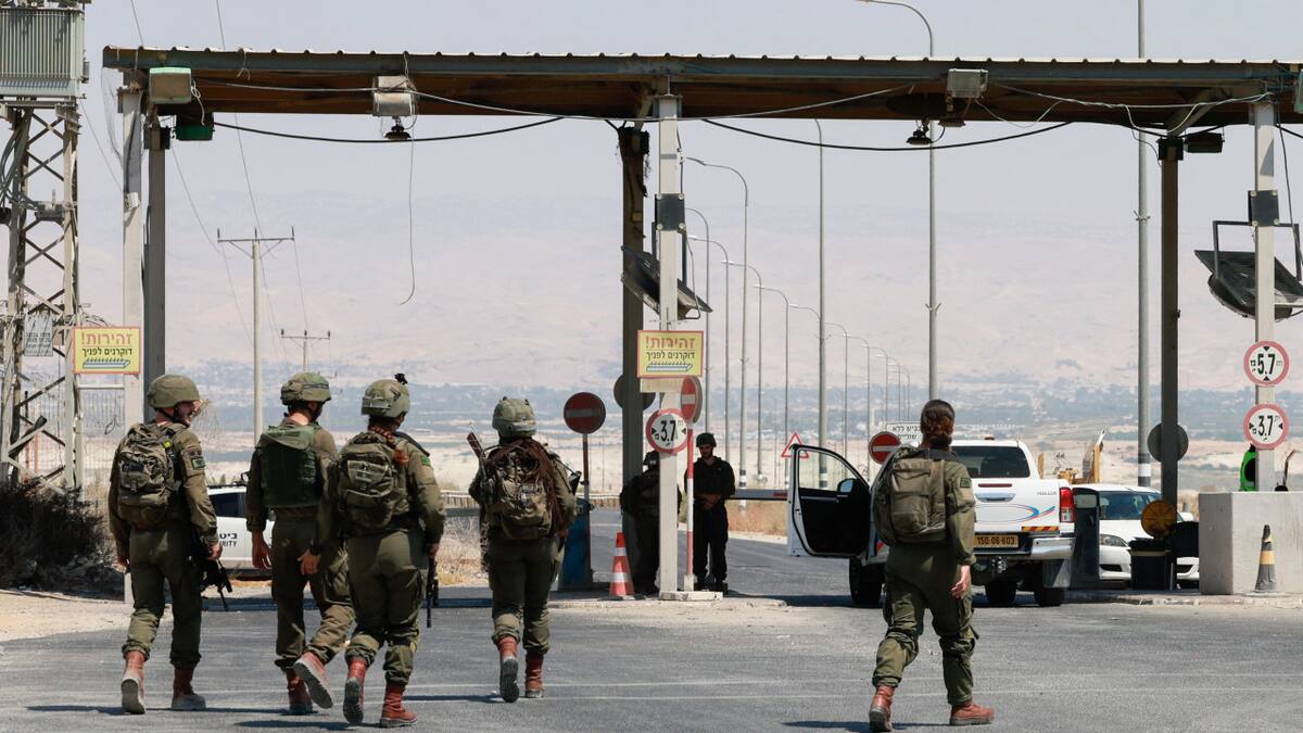 Frontera entre Israel y Jordania. Foto: Reuters.