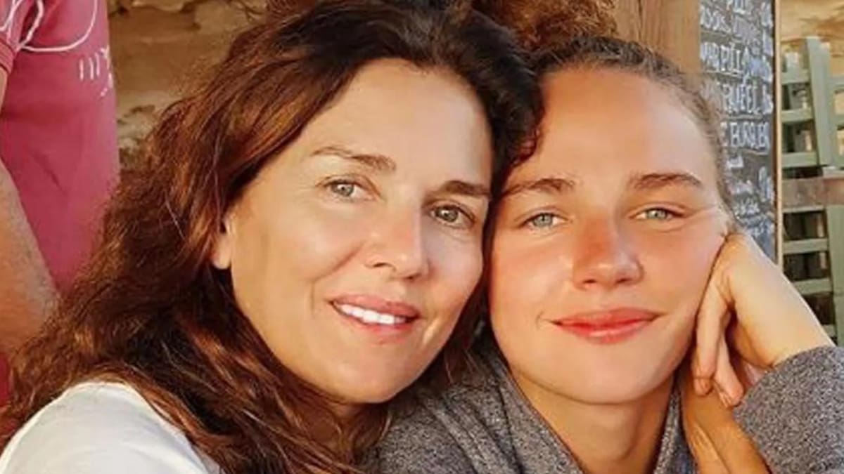 Andrea Frigerio y su hija