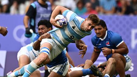Los Pumas 7s en los Juegos Olímpicos de París 2024. Foto: REUTERS.