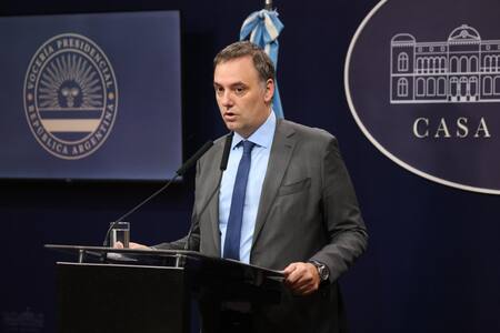 Manuel Adorni, vocero presidencial. Foto: Presidencia.