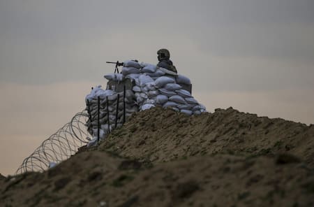 Ejército de Israel en la Franja de Gaza. Foto: EFE (Mohamed Saber)