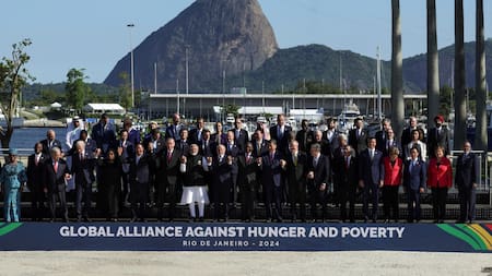 Los líderes del G20 en Río de Janeiro, Brasil. Foto: Reuters.