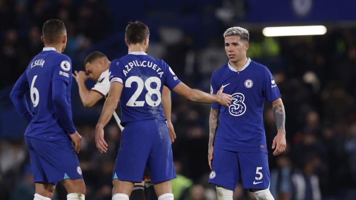 Chelsea empató sin goles ante Fulham en el debut de Enzo Fernández. Foto: Reuters.