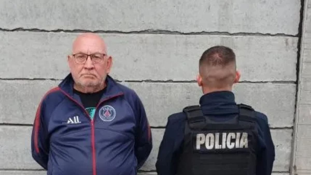 El jubilado fue arrestado. Foto: Policía.