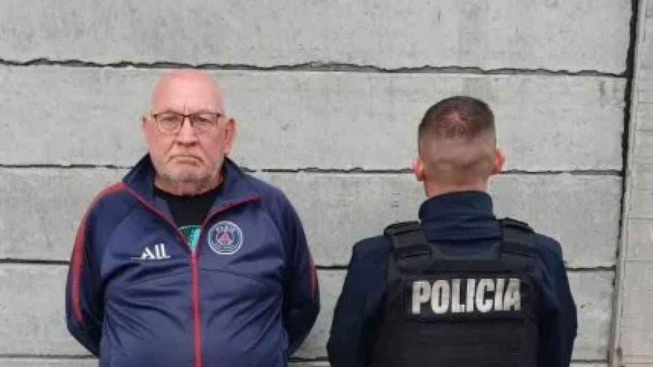 El jubilado fue arrestado. Foto: Policía.