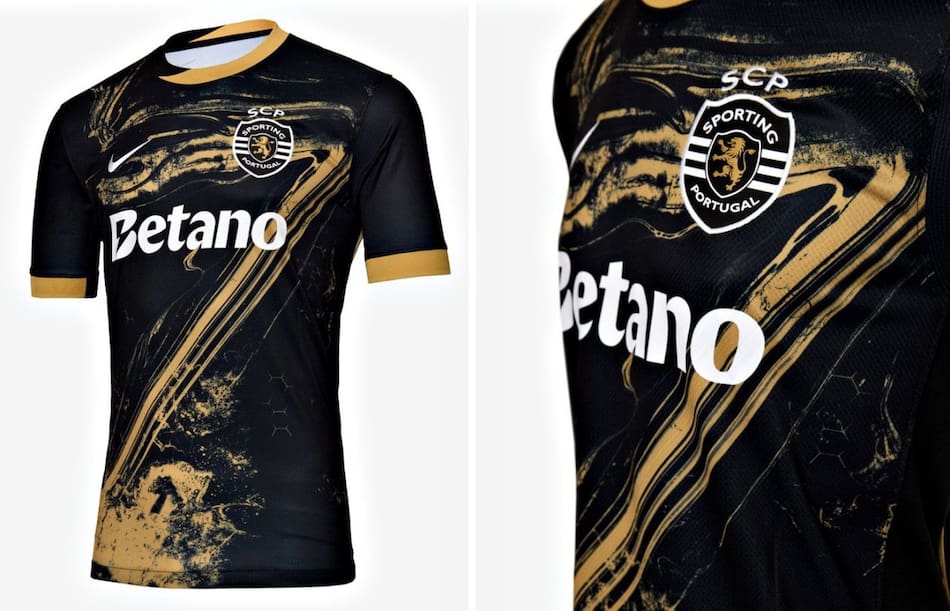 Camiseta del Sporting de Lisboa en homenaje a Cristiano Ronaldo.
