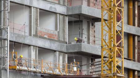 Construcción, obra en construcción, materiales para la construcción, Foto NA