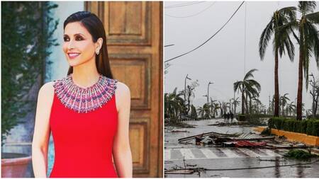 Paloma Cuevas se solidarizó con las víctimas del huracán Otis. Fotos: Instagram - EFE.