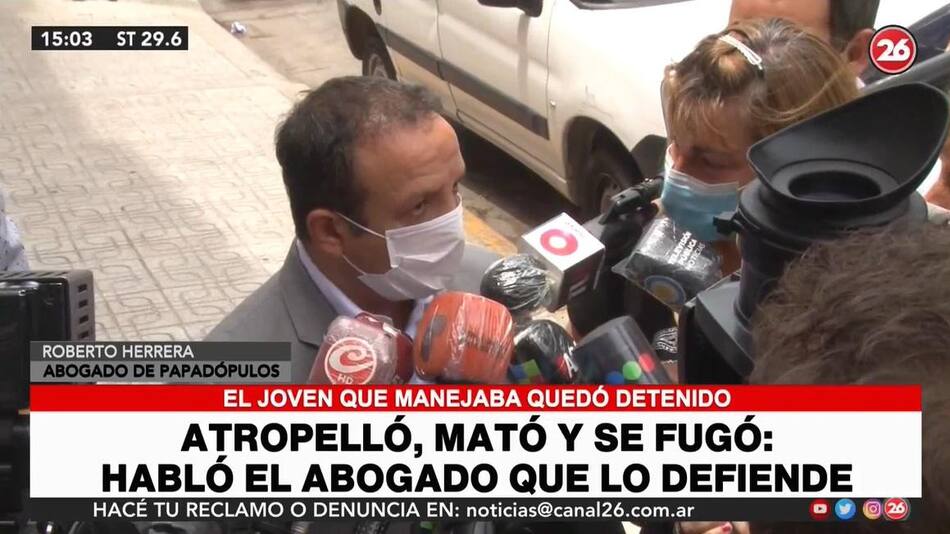 Abogado de Ricardo Papadópulos, tras la entrega de su defendido, muerte de Isaac, Canal 26