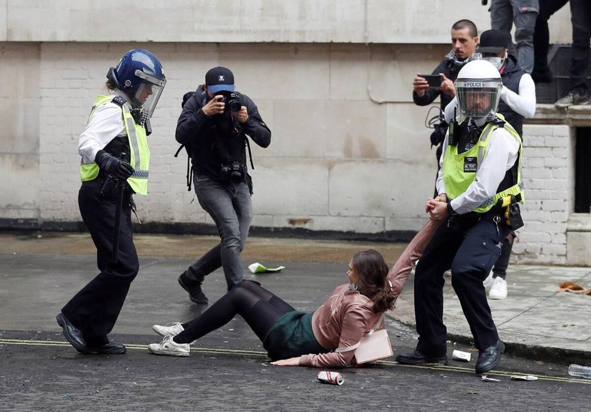 Manifestaciones contra el racismo, incidentes en Londres, Reuters