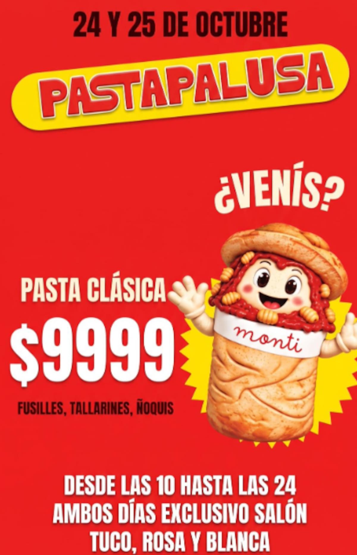 Día Mundial de la Pasta en Monti.