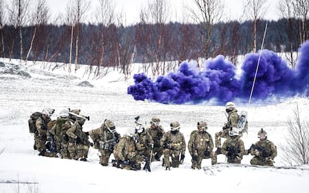 Soldados de la OTAN en el Ártico. Foto: Instagram @nato
