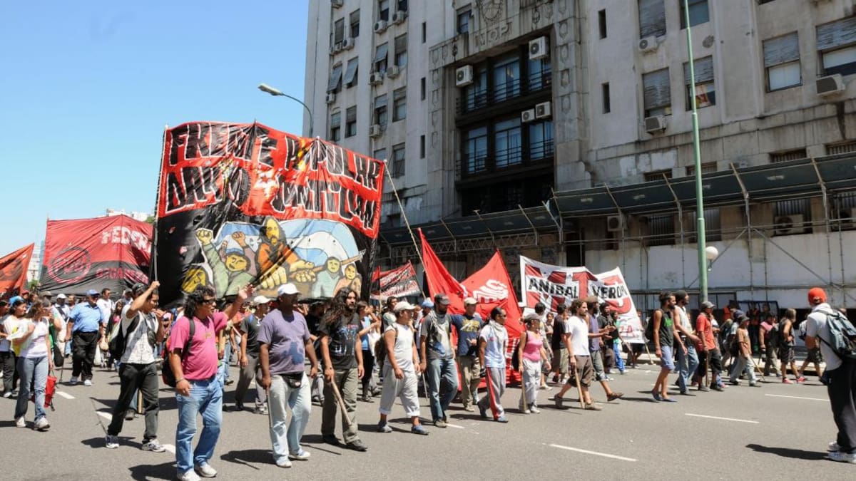 Piquete, cortes de calles, organizaciones sociales, NA