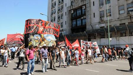 Piquete, cortes de calles, organizaciones sociales, NA