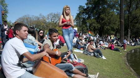 Día del Estudiante, día de la primavera, Palermo, NA