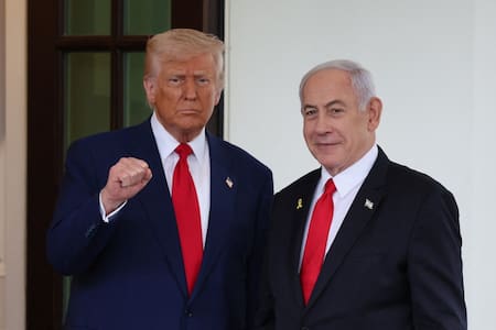 Donald Trump y Benjamín Netanyahu. Foto: Reuters (Leah Millis)